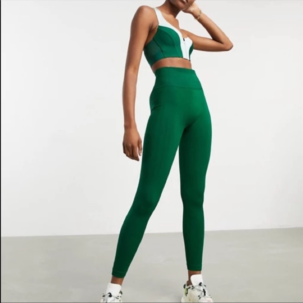 Ivy Park Adidas  Knit Training Tights Green